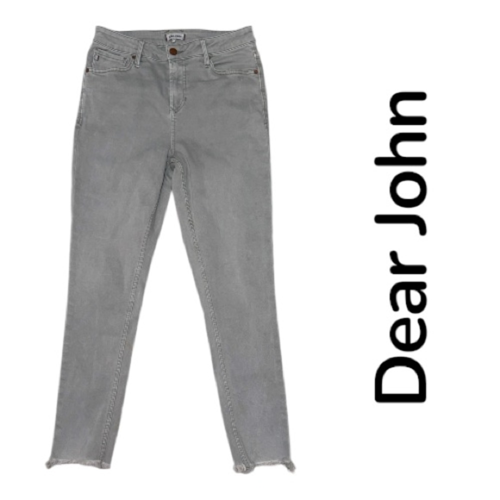 Dear John Gray High-Rise Slim Ram Hem Jeans size 29
